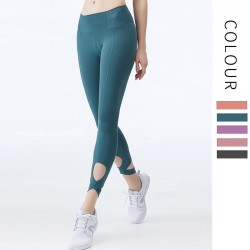 Onebas High-Waisted Twist Yoga Pants With Ankle Biter Legging 2 Colors