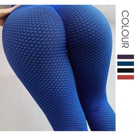 Onebas Womens Yoga Bubble Pants With High-Waisted Athletic Trousers Ankle Biter For Running Workout