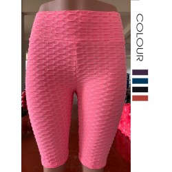 Onebas Womens Yoga Shorts Pants With High-Waisted Athletic Trousers 3/4 Length 8 Colors
