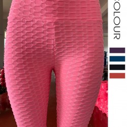 Onebas Womens Yoga Shorts Pants With High-Waisted Athletic Trousers 3/4 Length 8 Colors