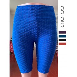 Onebas Womens Yoga Shorts Pants With High-Waisted Athletic Trousers 3/4 Length 8 Colors