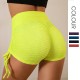 Onebas Yoga Bubble Pants With High-Waisted Athletic Trousers Short Pants 6 Colors