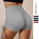 Onebas Yoga Bubble Pants With High-Waisted Athletic Trousers Short Pants 6 Colors