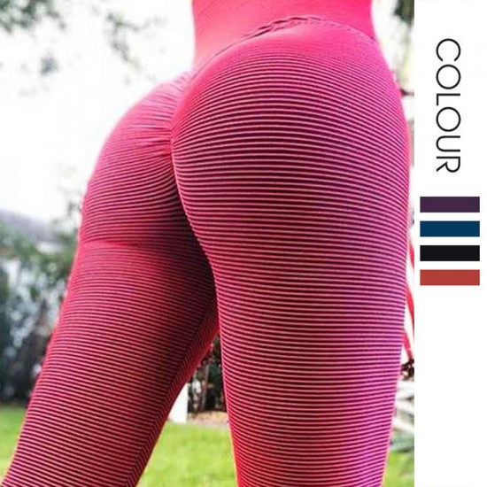 Onebas Yoga Fitness Pants With High-Waisted Athletic Trousers For Running Workout