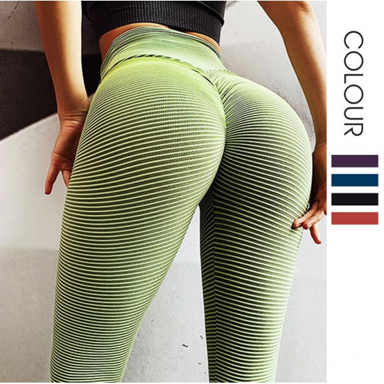 Onebas Yoga Fitness Pants With High-Waisted Athletic Trousers For Running Workout