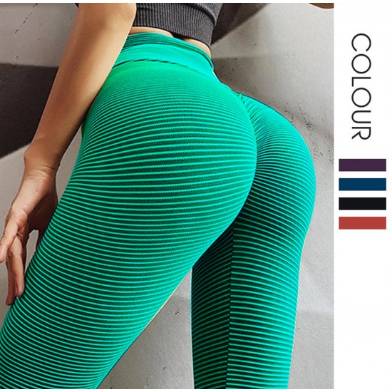 Onebas Yoga Fitness Pants With High-Waisted Athletic Trousers For Running Workout