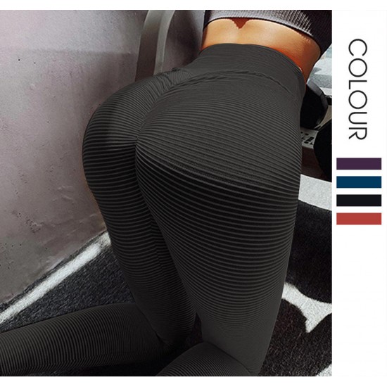 Onebas Yoga Fitness Pants With High-Waisted Athletic Trousers For Running Workout