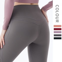 Onebas Yoga Gray Sport Pants With High-Waisted Ankle Biter leggings 4 Colors
