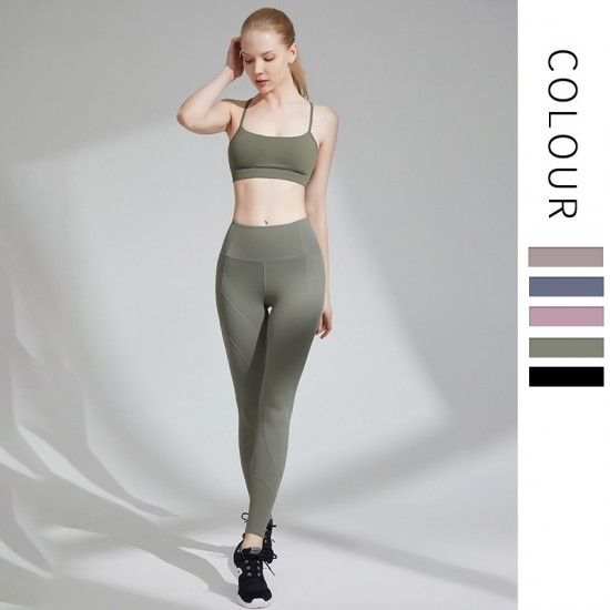 Onebas Yoga Pants With Body Shaper Sweatpants Leggings 3 Colors