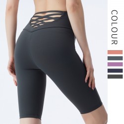 Onebas Yoga Pants With Sports Bottoms 3/4 Length Leggings 3 Colors