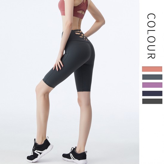Onebas Yoga Pants With Sports Bottoms 3/4 Length Leggings 3 Colors