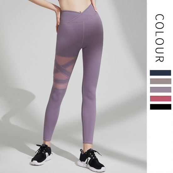 Onebas Yoga Pants With Sports Bottoms Red Gray Ankle Biter Leggings 3 Colors