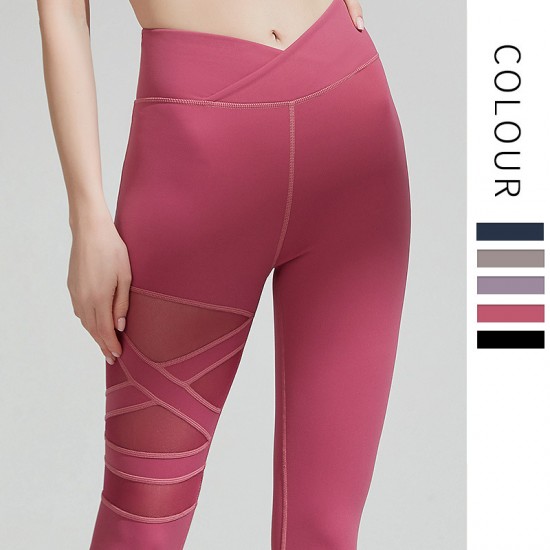 Onebas Yoga Pants With Sports Bottoms Red Gray Ankle Biter Leggings 3 Colors