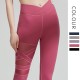 Onebas Yoga Pants With Sports Bottoms Red Gray Ankle Biter Leggings 3 Colors