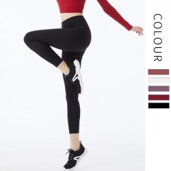 Onebas Yoga Pink Sport Pants With High-Waisted Ankle Biter leggings 4 Colors