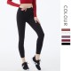 Onebas Yoga Pink Sport Pants With High-Waisted Ankle Biter leggings 4 Colors