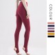 Onebas Yoga Sport Pants With High-Waisted Ankle Biter Red leggings 6 Colors