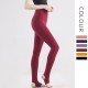 Onebas Yoga Sport Pants With High-Waisted Ankle Biter Red leggings 6 Colors