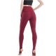 Onebas Yoga Sport Pants With High-Waisted Ankle Biter Red leggings 6 Colors