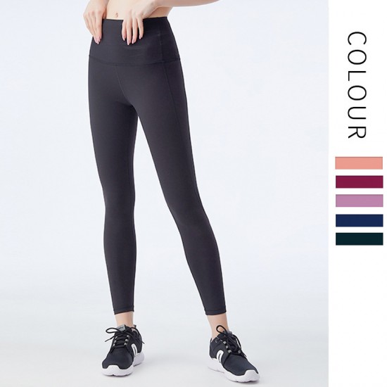 Onebas Yoga Sport Pants With High-Waisted Ankle Biter leggings 2 Colors