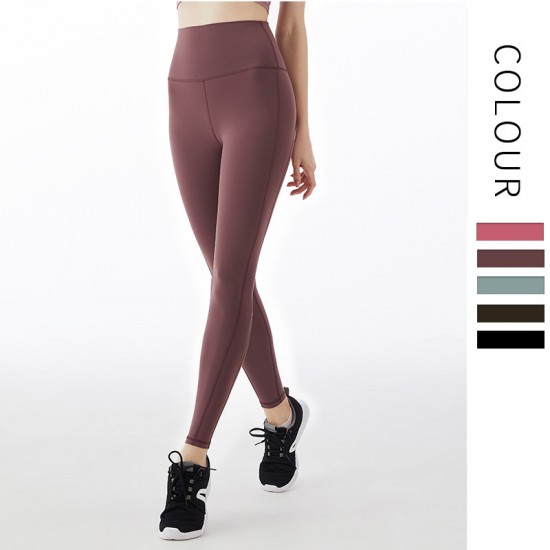 Onebas Yoga Sport Pants With High-Waisted Ankle Biter leggings 4 Colors