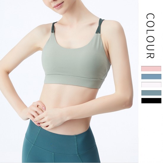 Onebas Comfort Backless Sports Bra With High Impact Leggings 5 Colors