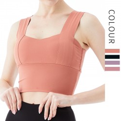 Onebas Comfort Reversible Sports Bra With Body Shaper Fitness Wear 4 Colors