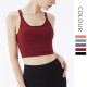 Onebas Yoga Sports Bra With Black Leggings Top 3 Colors