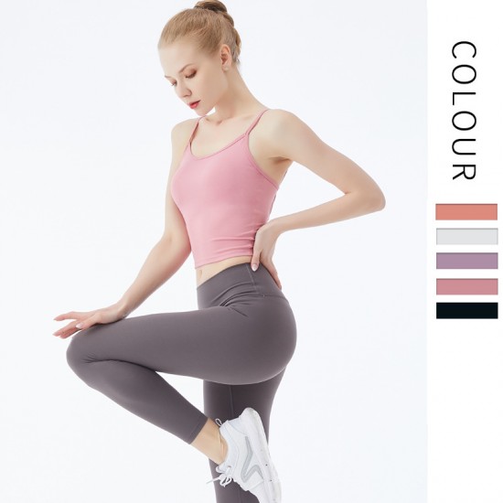 Onebas Yoga Sports Bra With Black Pink Leggings Top 5 Colors