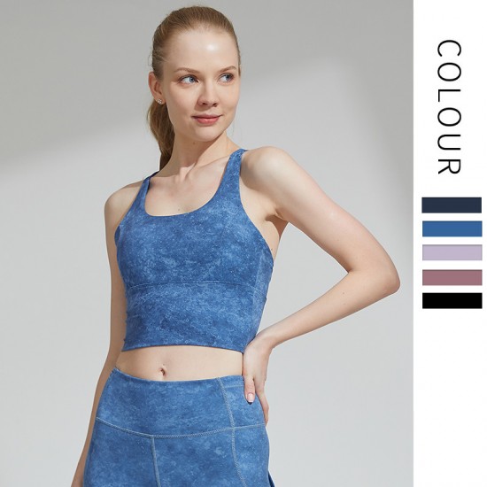 Onebas Yoga Sports Bra With Leggings Top 2 Colors