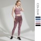 Onebas Yoga Sports Bra With Leggings Top 2 Colors