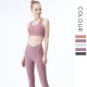 Onebas Yoga Sports Bra With Purple Leggings Top 4 Colors