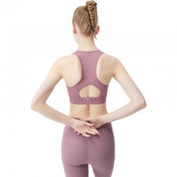 Onebas Yoga Sports Bra With Purple Leggings Top 4 Colors