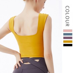 Onebas Yoga Sports Bra With Yellow Leggings Top 3 Colors