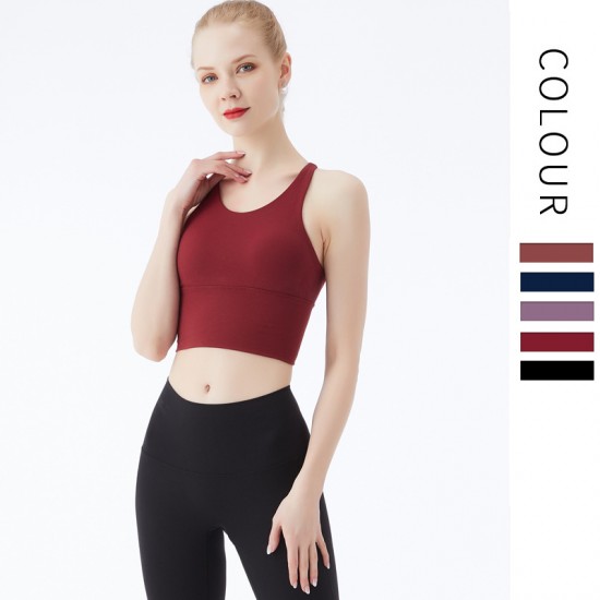 Onebas Yoga Sports Fitness Wear With Backless Leggings Sports Bra 3 Colors