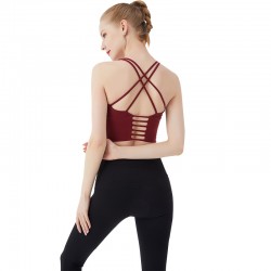 Onebas Yoga Sports Fitness Wear With Backless Leggings Sports Bra 3 Colors