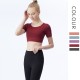 Onebas Yoga Tank Top With Black White Peach Leggings Sports Bra 6 Colors
