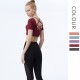 Onebas Yoga Tank Top With Black White Peach Leggings Sports Bra 6 Colors