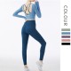 Onebas Comfort Yoga Outfit With Blue High-Waisted Body Shaper Leggings 2 Colors