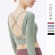 Onebas Comfort Yoga Outfit With Green Purple High-Waisted Leggings