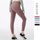 Onebas Comfort Yoga Outfit With Green Purple High-Waisted Leggings