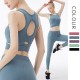 Onebas Fitness Suit With Leggings Yoga Outfit 2 Colors