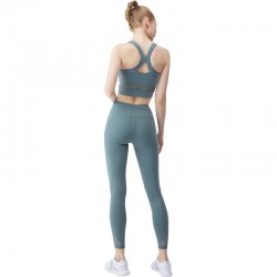 Onebas Sports Set With Blue Black Sports Leggings Outfit 4 Colors