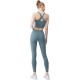 Onebas Sports Set With Blue Black Sports Leggings Outfit 4 Colors