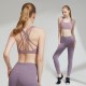 Onebas Sports Set With Purple Peach Sports Leggings Outfit 3 Colors
