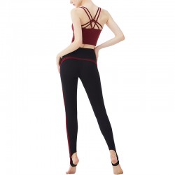 Onebas Yoga Fitness Wear With Comfort Backless Leggings Sports Outfit