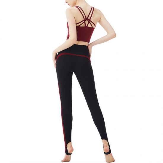 Onebas Yoga Fitness Wear With Comfort Backless Leggings Sports Outfit
