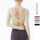 Onebas Yoga Outfit With Purple High-Waisted Leggings 2 Colors