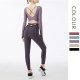 Onebas Yoga Outfit With Purple High-Waisted Leggings 2 Colors