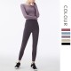 Onebas Yoga Outfit With Purple High-Waisted Leggings 2 Colors